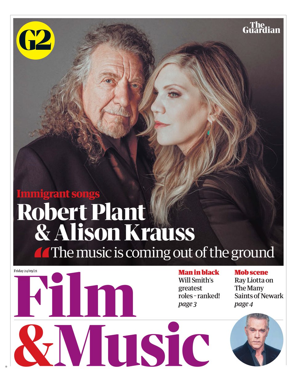 RobertPlant's tweet photo. RP and @AlisonKrauss spoke to @theguardian about "sparkling songs, scratched guitars and leaving rock behind". You can read the full article here https://t.co/Z5Av8FGbkB https://t.co/bqMZtdS1T7