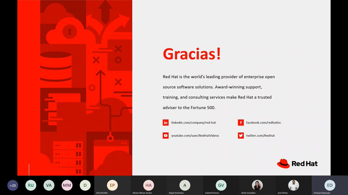 temarapy's tweet photo. Gracias por asistir al <WEBINAR EXCLUSIVO REDHAT - ANSIBLE>

#Temara
#RetHat
#Ansible https://t.co/6tCu4aee5w
