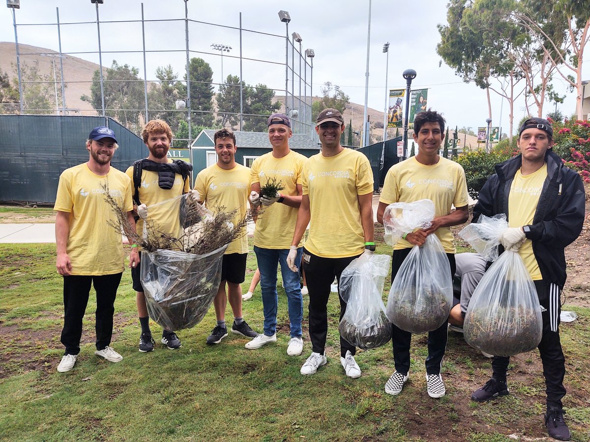 cuigoldeneagles's tweet photo. Our CUI men's water polo & women's tennis teams are helping spruce up the walkways between the CU Center, BMC & the gym on #ConcordiaServes Day! #CUServes https://t.co/uTyed3nmiC