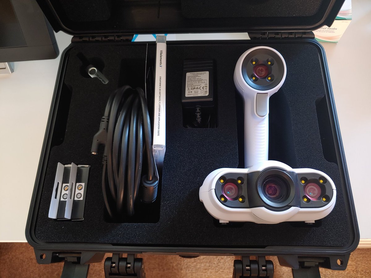 Our 3D scanner just arrived and we're excited to find out what it can do. Join us on Thursday, 30 September, at 1 PM in the <a href="/GrinnellCollege/">Grinnell College</a> Forum DLAB for a demo.