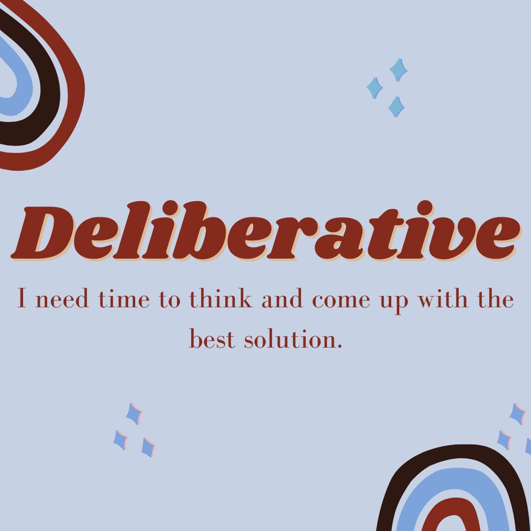 KeriBischoff's tweet photo. 𝗪𝗵𝗮𝘁 𝘆𝗼𝘂 𝗱𝗼 𝗯𝗲𝘀𝘁: Your process of decision making is thoughtful and internal. You want to avoid risks. 

𝗬𝗼𝘂𝗿 𝘁𝗶𝗽: Let your team members know you need time to process and during that you may not emote or connect with them. https://t.co/mcBi7ED8Si