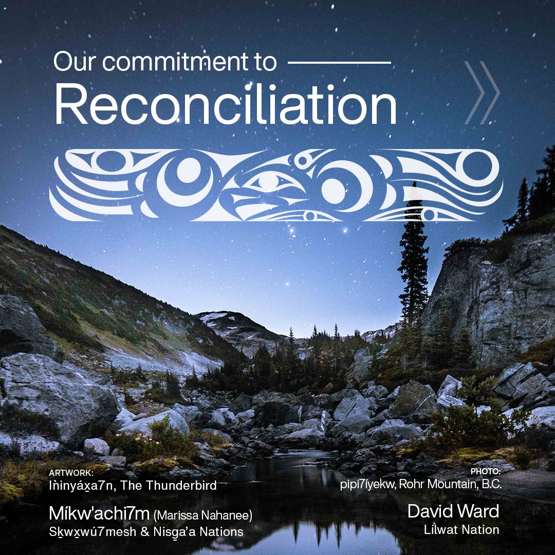 TELUS's tweet image. As corporate and social purpose leaders, it is our responsibility to use our voice to encourage Reconciliation across Canada. Read our full commitment to Reconciliation at telus.com/Reconciliation.