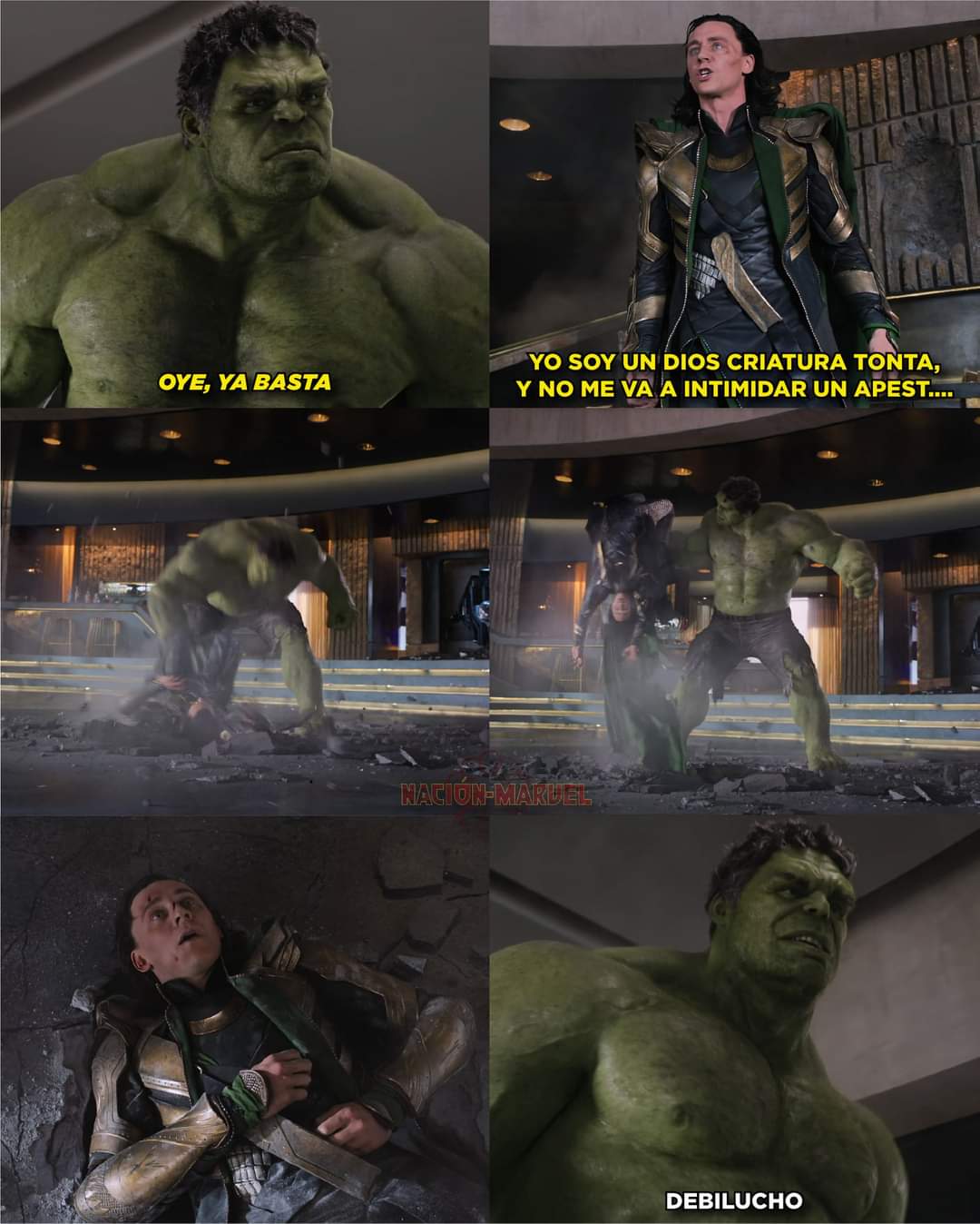 Nación Marvel on X: ""Puny God" 😅 #Hulk https://t.co/DfubTDP7pP" / X