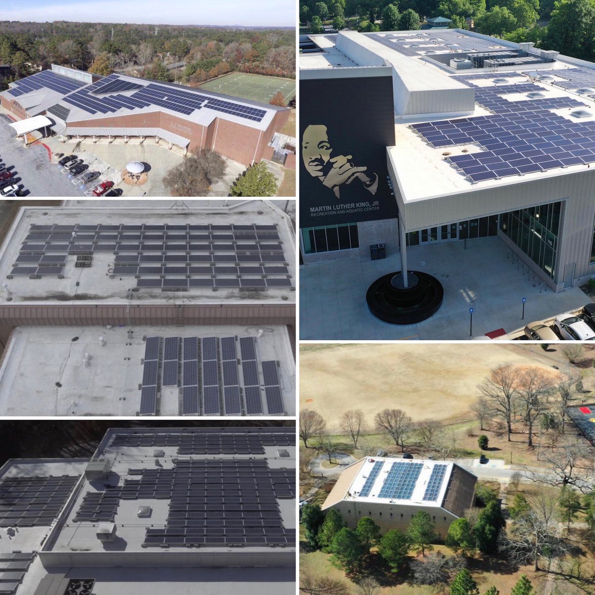 ATLResilience's tweet photo. @ATLWatershed will have 6 facilities equipped with solar panels as part of the #SolarAtlanta Program which aims to have solar on 28 @CityofAtlanta facilities such as @ATLFireRescue stations + @ATLParksandRec through a SEPA model @cherrystenergy. More info: https://t.co/AUGjTHEoPr https://t.co/4OXelHbA5Z