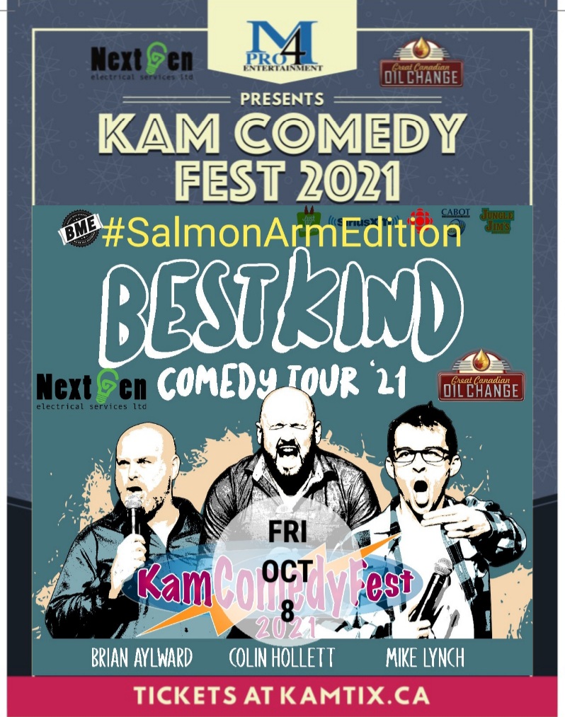 KamloopsNightOut (@kamnightout) on Twitter photo #SalmonArm
<a href="/BestKindComedy/">Best Kind Comedy</a> Friday Oct 8th
#SalmarClassicTheatre kamtix.ca
3 Newfoundland Comedians invade the BC Interior!!
#KamComedyFest <a href="/SalmonArm/">Salmon Arm Observer</a> @bounce915 @SalmonArmBC @TourismVernon #SalmonArm
<a href="/BestKindComedy/">Best Kind Comedy</a> Friday Oct 8th
#SalmarClassicTheatre kamtix.ca
3 Newfoundland Comedians invade the BC Interior!!
#KamComedyFest <a href="/SalmonArm/">Salmon Arm Observer</a> @bounce915 @SalmonArmBC @TourismVernon