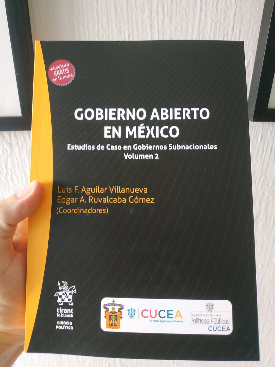 Comparto una gran alegría que me ha dado mi trabajo; la publicación de la obra "Gobierno Abierto, Estudios de Caso en Gobiernos Subnacionales" que coordiné con el Dr. Luis F. Aguilar Villanueva y el Dr. <a href="/jicriado/">J. Ignacio Criado</a>, se conforma de dos libros, #GobiernoAbierto Iberoamérica y México.