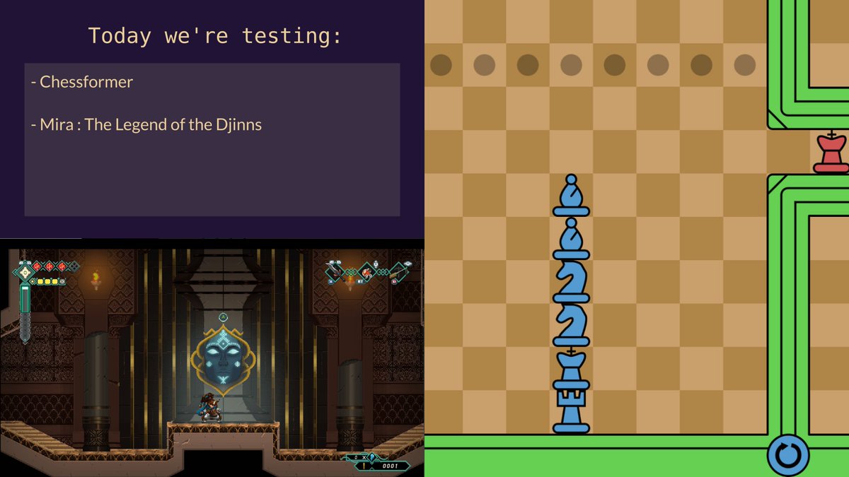 MoonlitMonitors's tweet photo. Hey #TestplayTuesday fans!

Today, we will be testing the demo of

Chessformer
https://t.co/xgbfLz2FYo

Because of a screw up on our side, we will also be revisiting:
Mira:  The Legend of the Djinns
https://t.co/ygcKv7GUh2

Join us in ~ 1h or try out the demos yourself! https://t.co/0GVLFw9l2K
