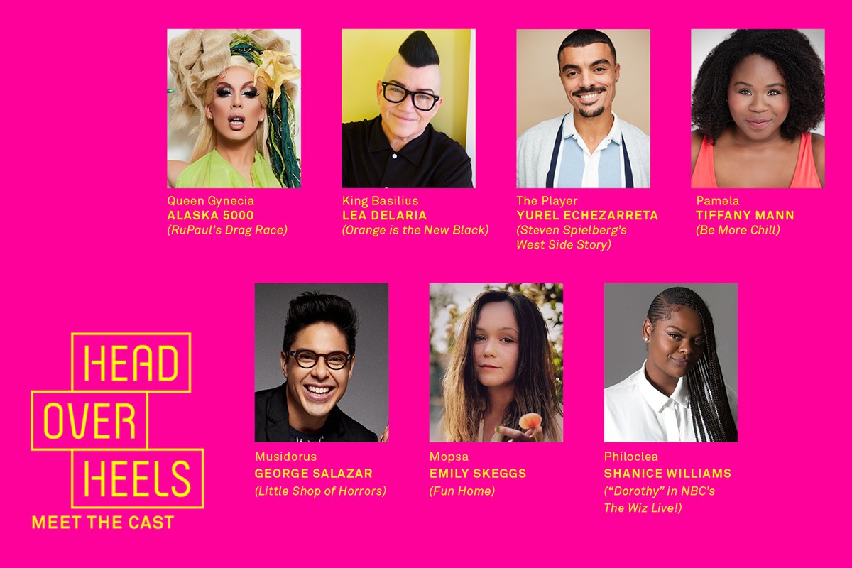 Get ready for #HeadOverHeels featuring 
<a href="/Alaska5000/">Alaska Thunderfuck</a> <a href="/realleadelaria/">Lea DeLaria</a> #YurelEchezarreta #TiffanyMann <a href="/georgesalazar/">George Salazar</a> <a href="/EDSkeggs/">Emily Skeggs</a> and 
<a href="/LuvbeingShanice/">Shanice Shantay</a> !

Go-Go get your tickets now! bit.ly/3zvKL6M