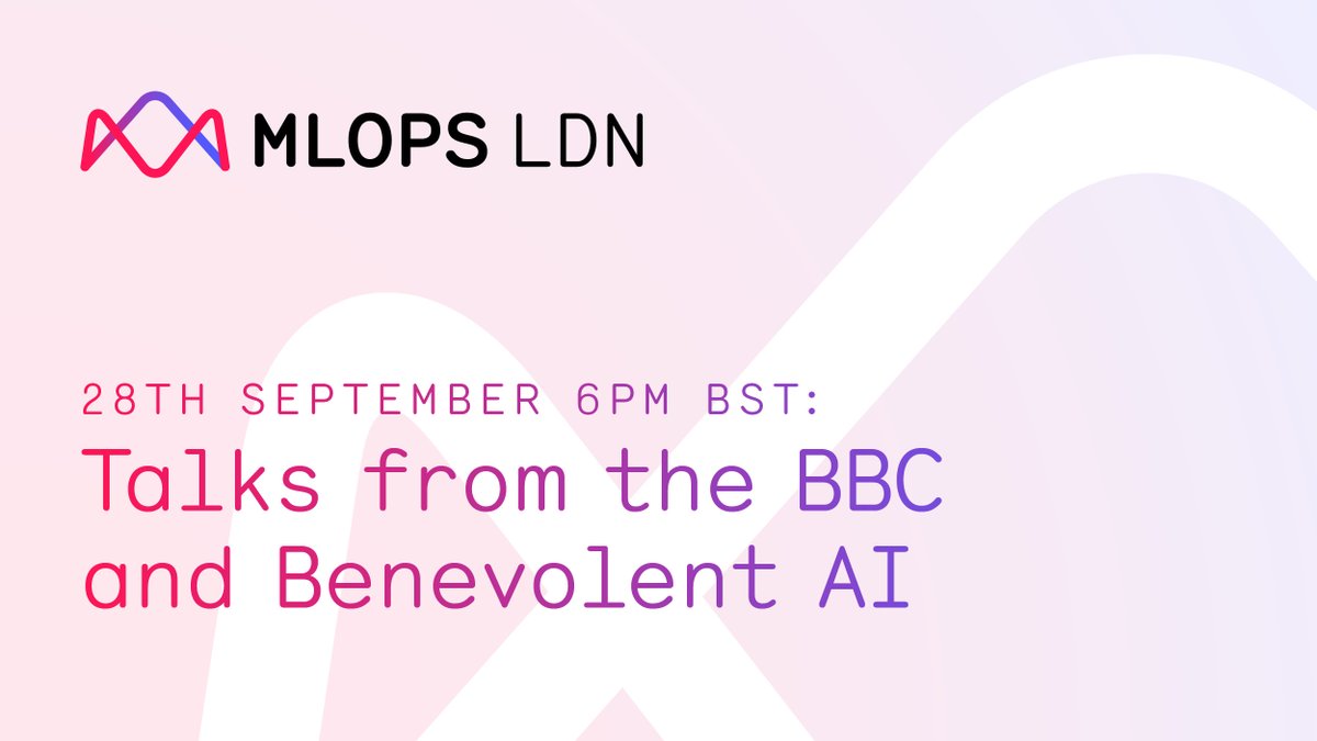 We're live in less than 10 minutes at @ThinkRiseLDN for the inaugural #MLOpsLDN Meetup 🚀🚀🚀 You can watch talks from @tati_alchueyr Principal Data Engineer at the @BBCRD and Constantinos Neophytou VP Engineering at @benevolent_ai live on Youtube here: buff.ly/3macJA6