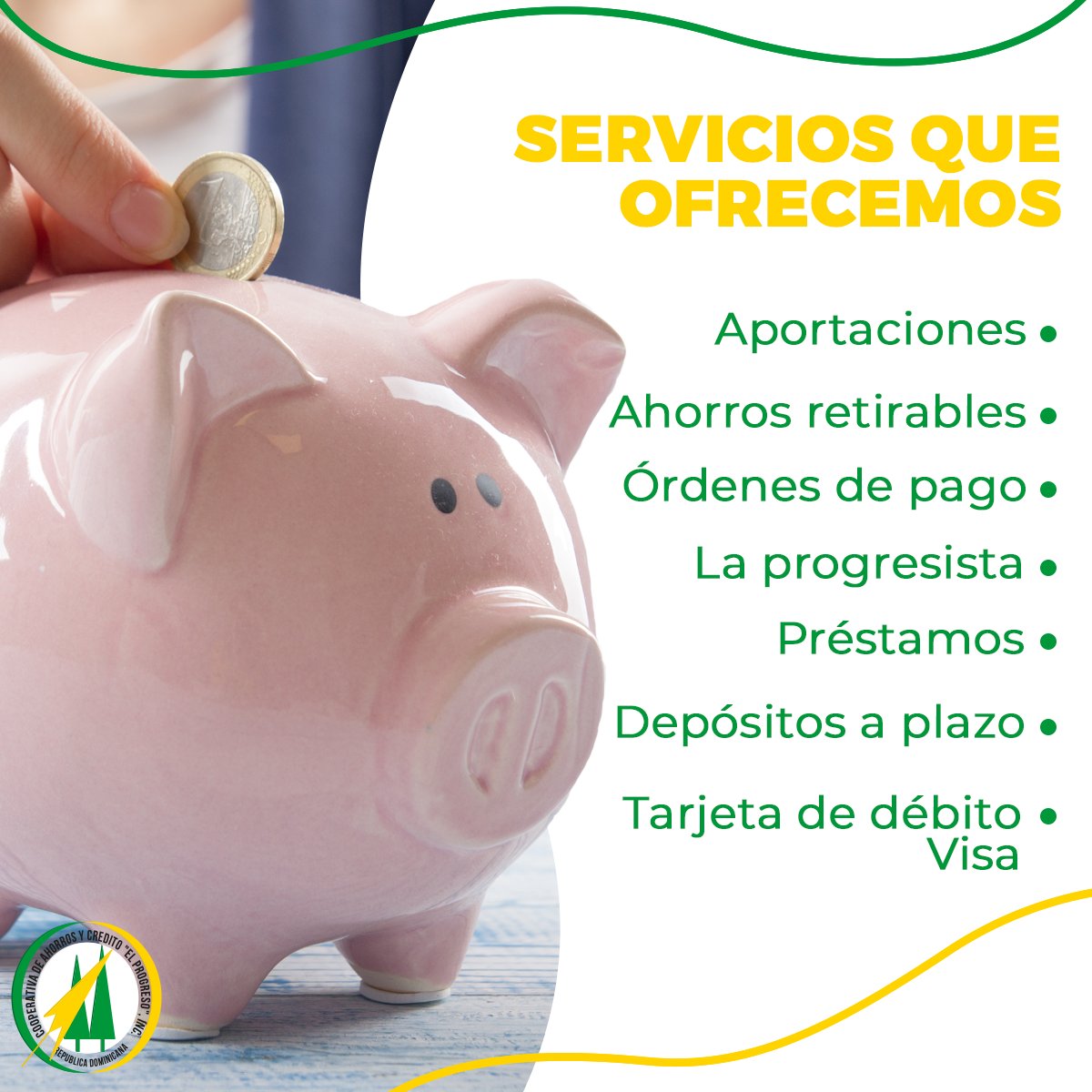 COOPPROGRESORD's tweet photo. Tenemos una amplia variedad de servicios que se ajustan a tus necesidades. Dándote la posibilidad de realizar esa idea que tienes para un negocio o planificar tu futuro con nuestras opciones de ahorro.

Te asistimos en todo lo que necesites saber.
Contáctanos! https://t.co/CmEOIi7UYd