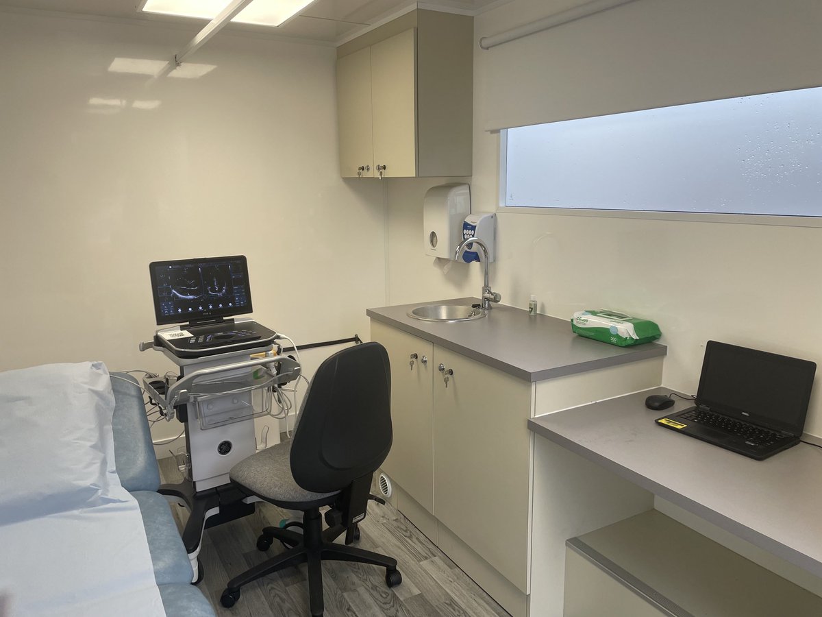 Update on facilities/diagnostics available with this vehicle. It is an extension of our HF echo diagnostic clinics. Inside-adjustable couch,A/C, WI-FI,generator etc. ⁦<a href="/vikijenkins9/">viki jenkins</a>⁩ ⁦<a href="/HannahJaneJ/">Hannah Jones</a>⁩ ⁦<a href="/awyrlascharity/">Awyr Las: The North Wales NHS Charity</a>⁩ ⁦<a href="/BCUHBBest/">BCUHB Best</a>⁩ ⁦<a href="/Eluned_Morgan/">Eluned Morgan</a>⁩