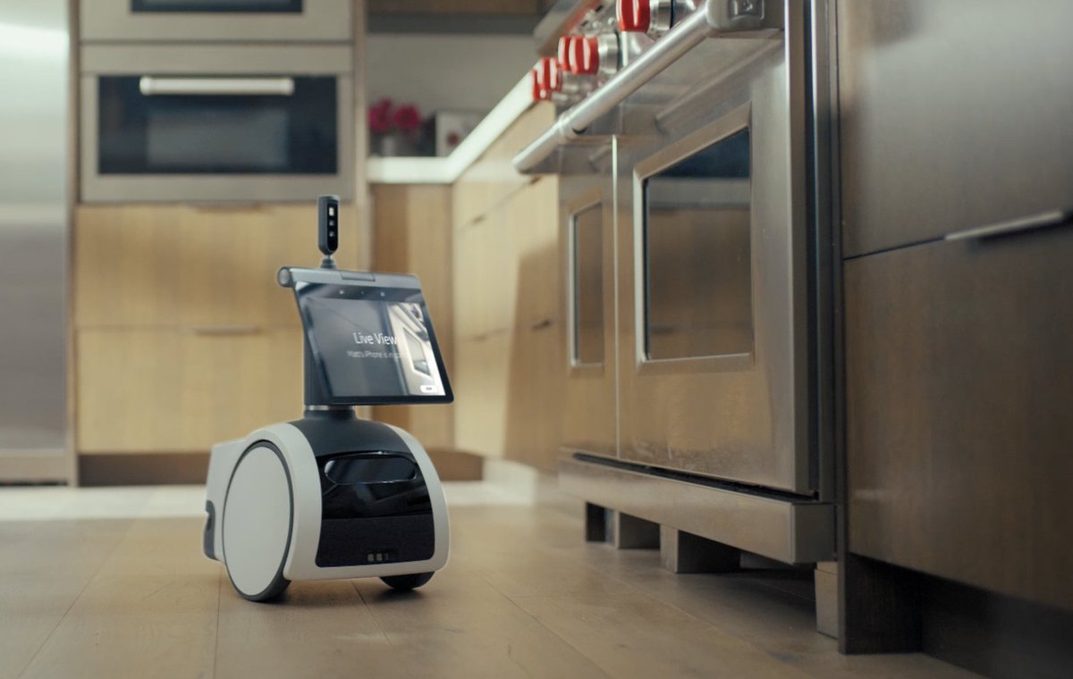 Amazon has announced "Astro," their new Alexa-powered home robot that sets &amp; delivers reminders, plays TV shows &amp; podcasts, and patrols a user's home while they are away.

We're screwed.