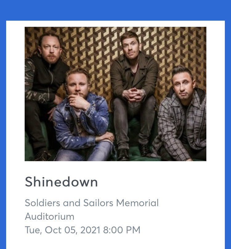 CodeIntrovert's tweet image. The #countdown has begun. @Shinedown #Chattanooga