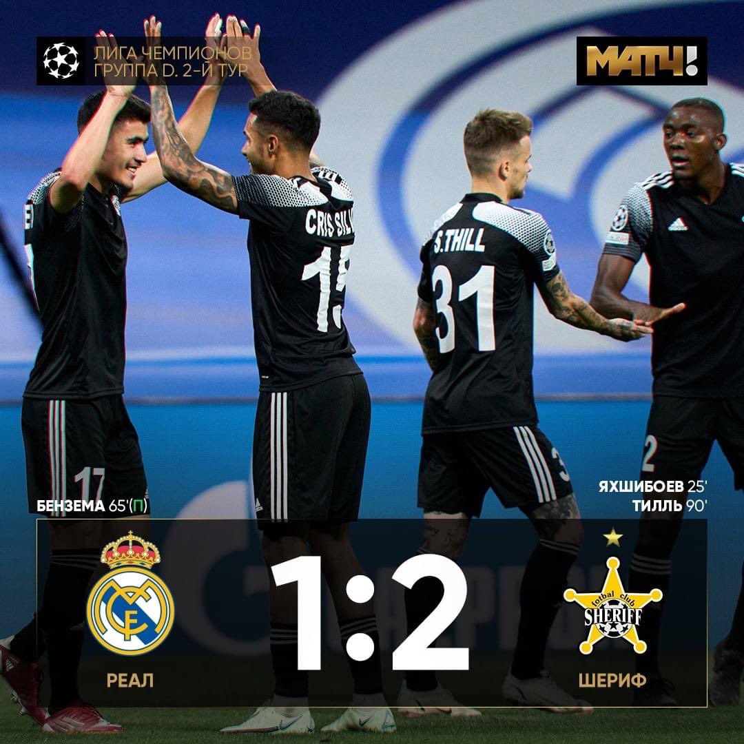 MomoYansane's tweet photo. Proud of you guys, 3 big points taken at Réal Madrid.  See you soon at 💯! #RealMadridSheriff https://t.co/3x0KbJwcbq