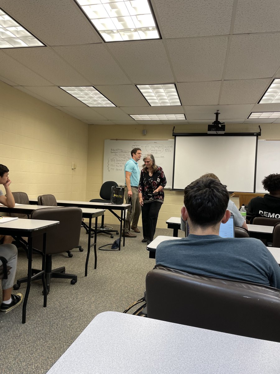 Business Program Advisor &amp; Director Tom Haldeman incorporates real world connections in his classes. Today, his class received a visit from a pair of local franchise owners in Bemidji. #ChooseOakHills