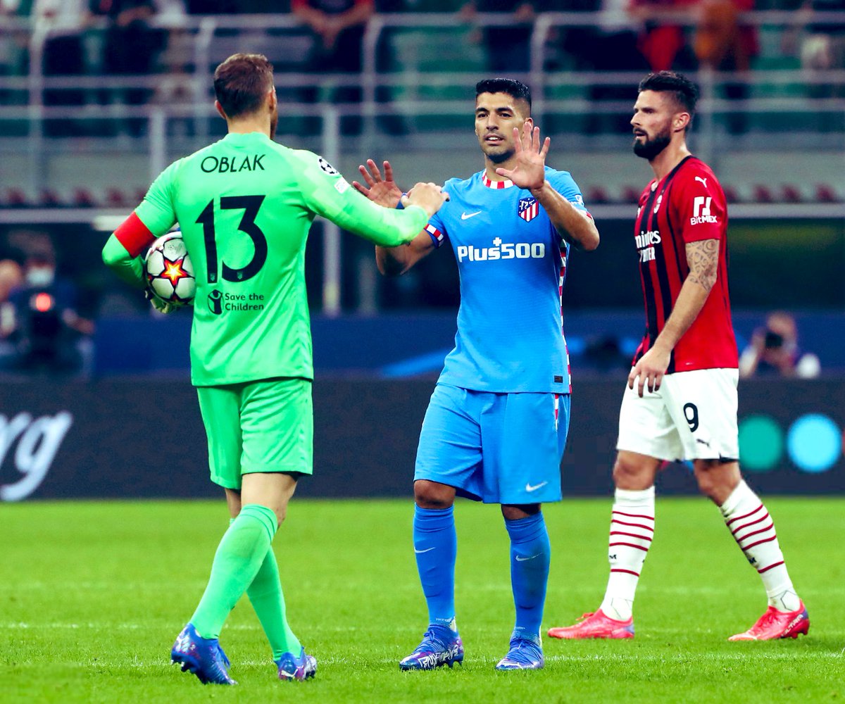 Vamos equipo!! 💪🏻 #UCL @Atleti @LuisSuarez9