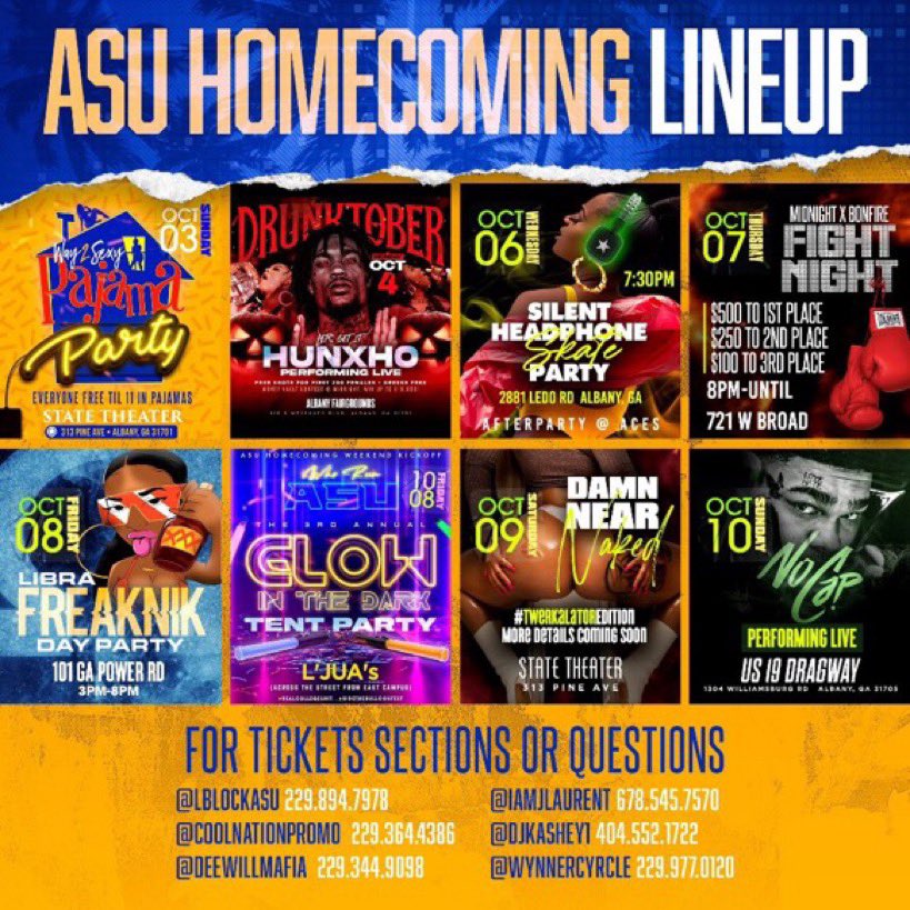 addorreenyah's tweet image. its that time of year again . this the only move for #ASUHOMECOMING21 the week of the 3rd-10th . be there or be there.. theres no excuse as to why your missing #ASUHOMECOMING21 BE THERE OR BE THERE #lblockasu