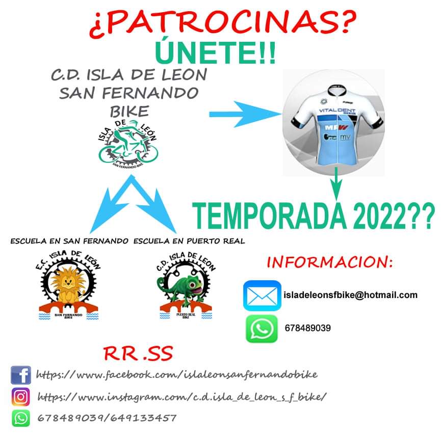islaleonsfBike's tweet photo. TEMPORADA 2022
Nuestras escuelas y equipo de competición te necesitan!!

👉🏼Visualización y posicionamiento  en redes.
👉🏼Mejoras de rendimiento gracias al Marketing
👉🏼Videos Promocionales.
👉🏼Publicaciones en nuestras Redes Sociales.
Y mucho más.
@Patrocinio @patrocinas @Colaboras https://t.co/WsiG6pahOW