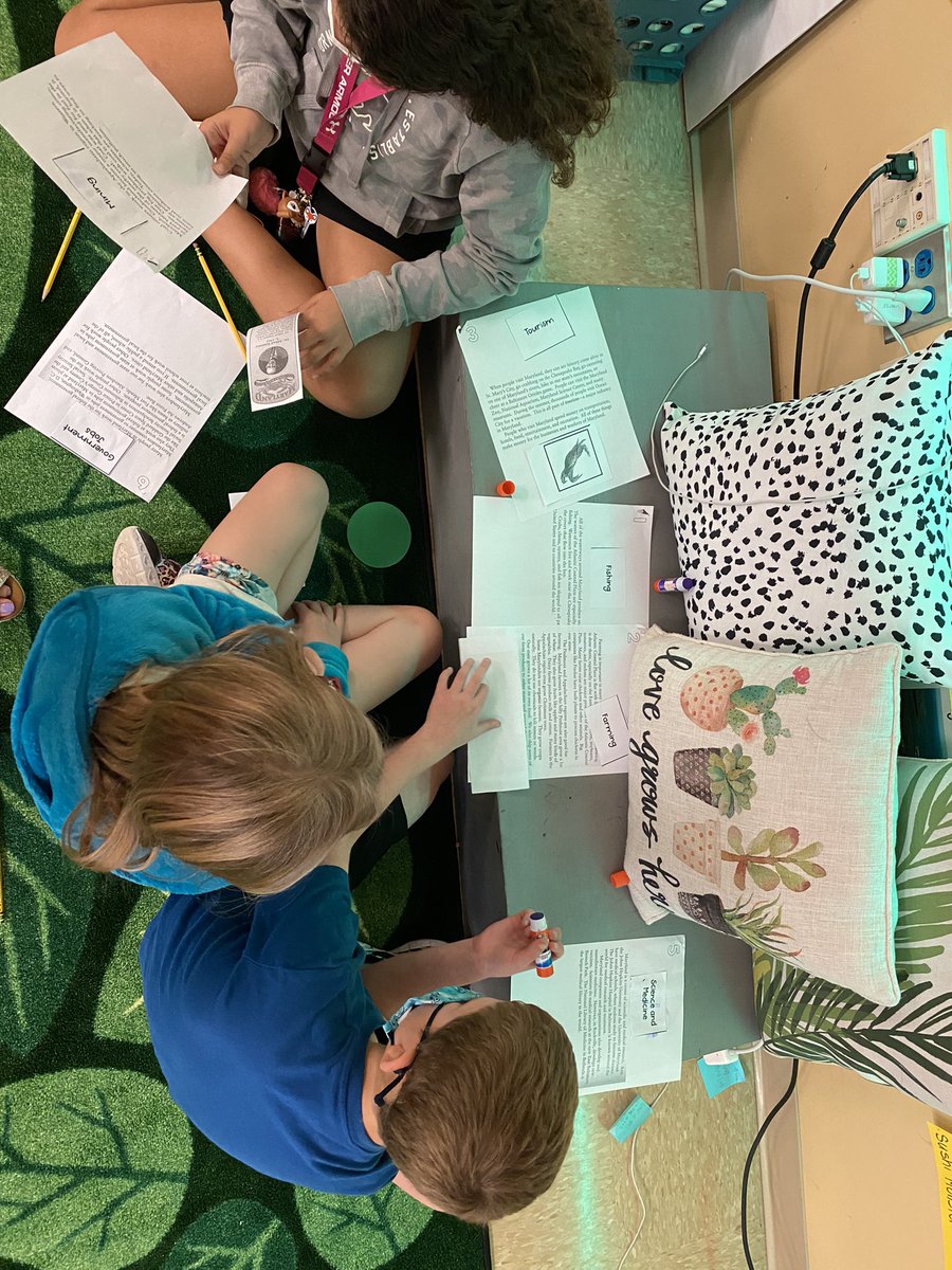 Instead of reading and talking about text features, we worked as detectives to put the text together today! #wcpsmd