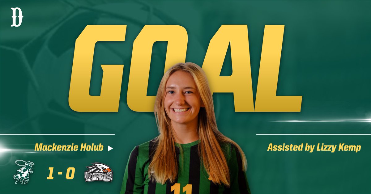 🚨GOOOOAAAALLL🚨
Mackenzie Holub blazes past the defense to put away her 7th goal of the season, off an assist from Lizzy Kemp! 
The Drovers hold a 1-0 lead over SCU in the 2nd minute of the game!

#DroverNation🐎
#BleedGreen