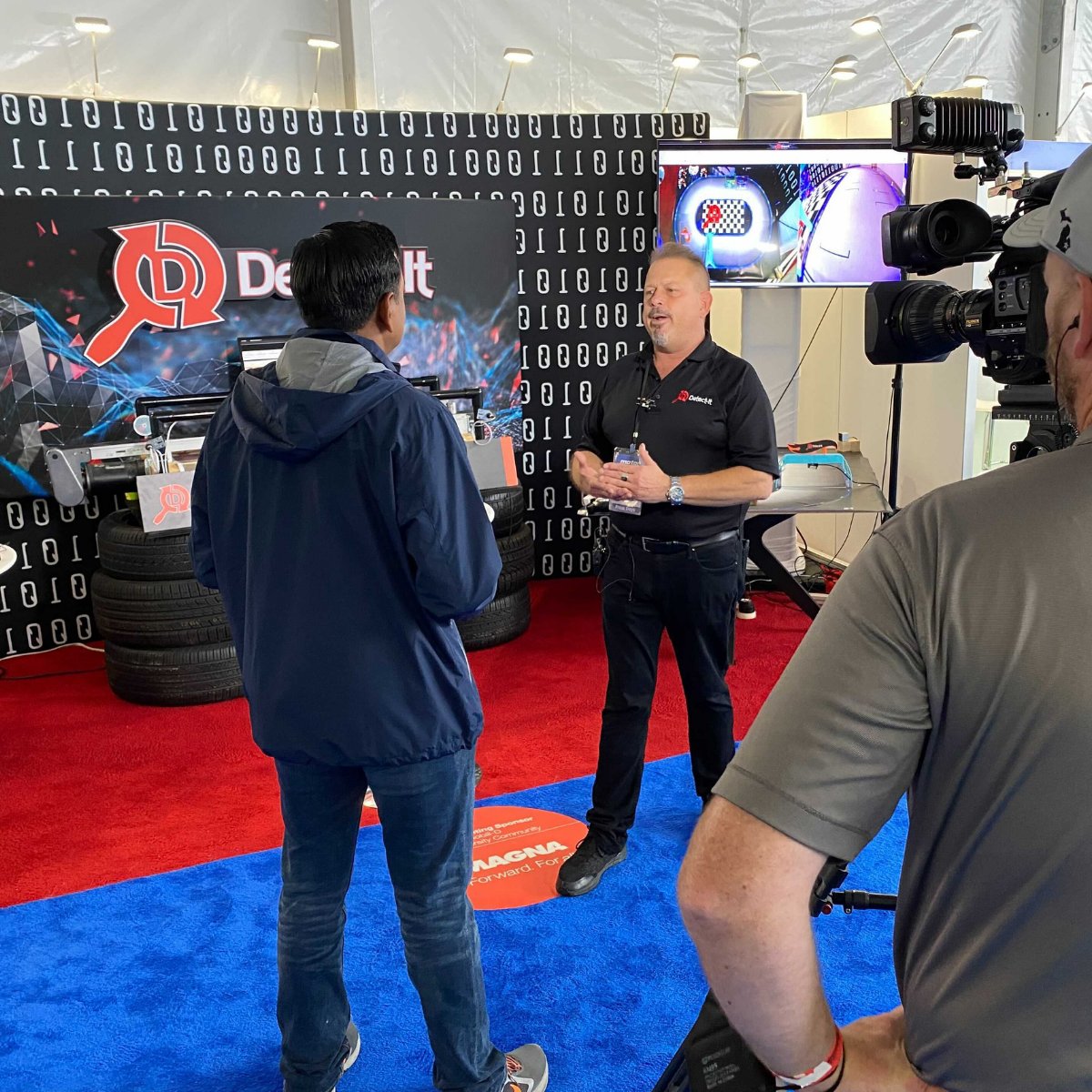 identitypr's tweet photo. Did you check out #MotorBella last week? "The future of auto shows" was an opportunity for clients like Yazaki North America, Escalent and Detect-It to share innovations and expertise. We supported clients with everything from on-site branding to media interviews! #LeaveAMark https://t.co/j6GaCEBQN1