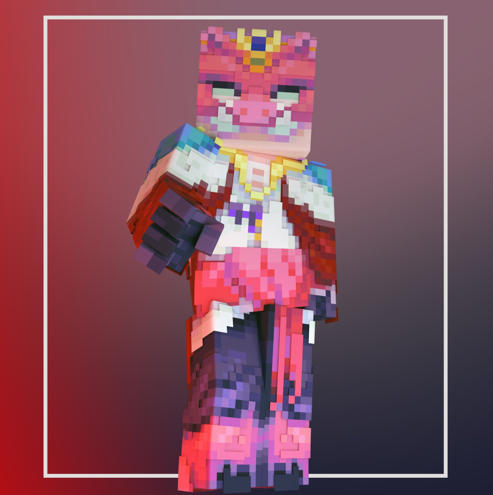 CribSon on X: Hello! Today I reworked Technoblade's skin 🐷👑 I hope you  like it ✊ Like and Follow for more 🥰 RT if you can 🙏 #technoblade  #technobladefanart #technofanart #MinecraftSkin #minecraftskins #