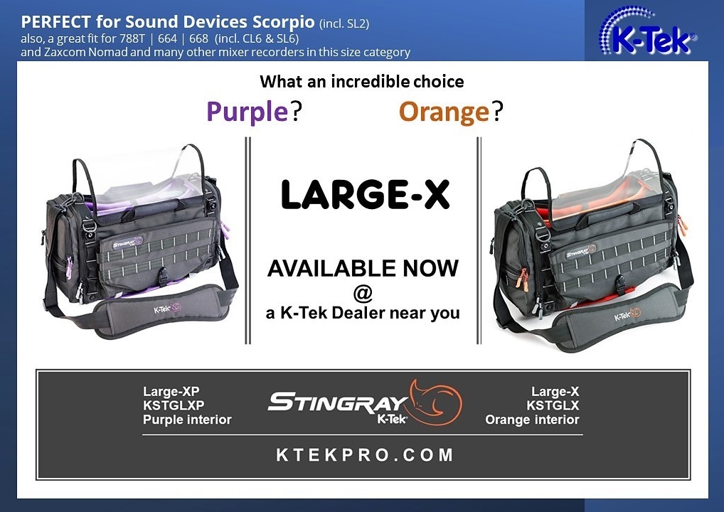 KTekPro's tweet image. STINGRAY LARGE-X from K-Tek
#ktek #ktekpro #stingray #stingraybags #Scorpio #zaxcomnomad #sounddevicesscorpio #purplethenewblue #bestbagsever #soundmixer #productionsound #productionsoundmixer #setlife #weheartourcustomers
