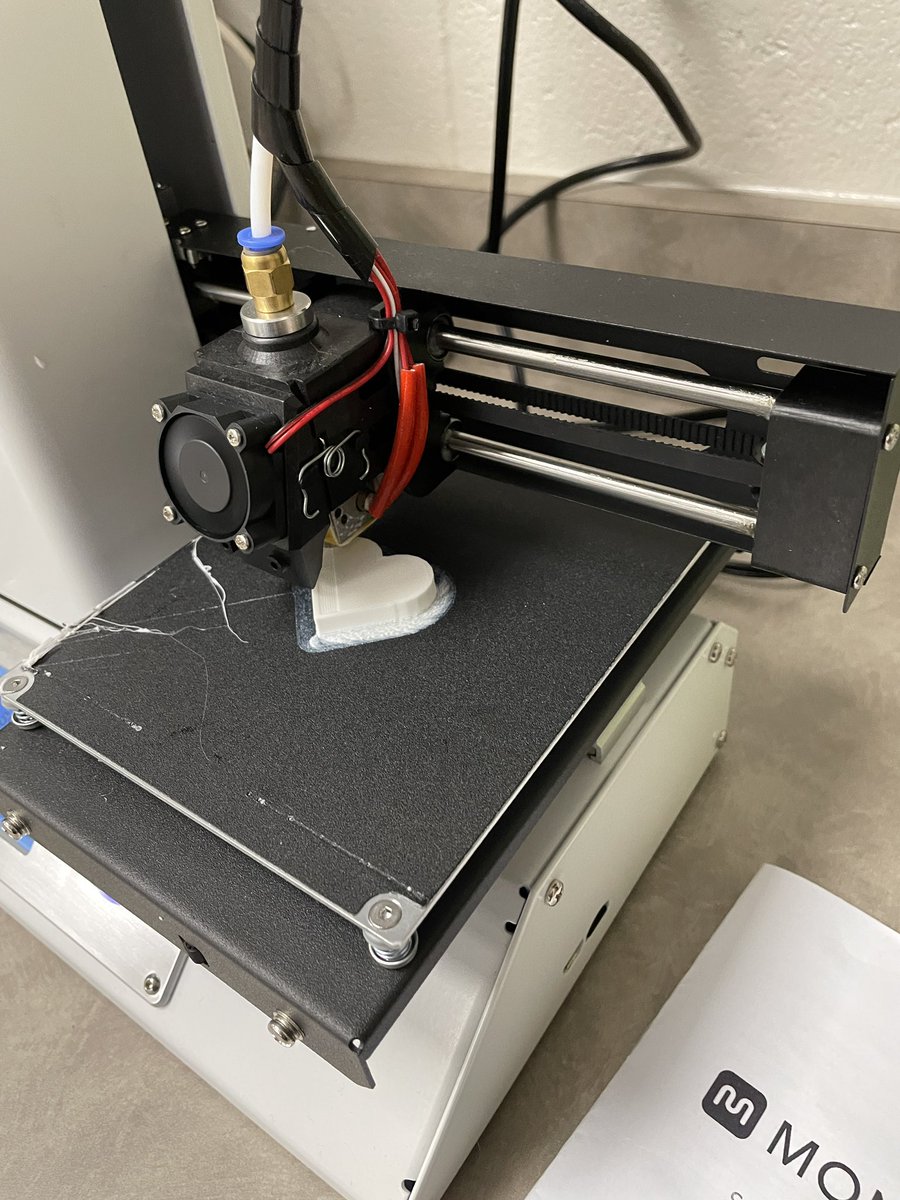teambond's tweet photo. Thankful I have some of the Operation game pieces successfully-ish printed! (The heart is still stuck to the plate. Need to bring rubbing alcohol/water spritzer tomorrow.) #DesignTech #CMakers @CliffordSmart #wleced https://t.co/5pCCu0kndo