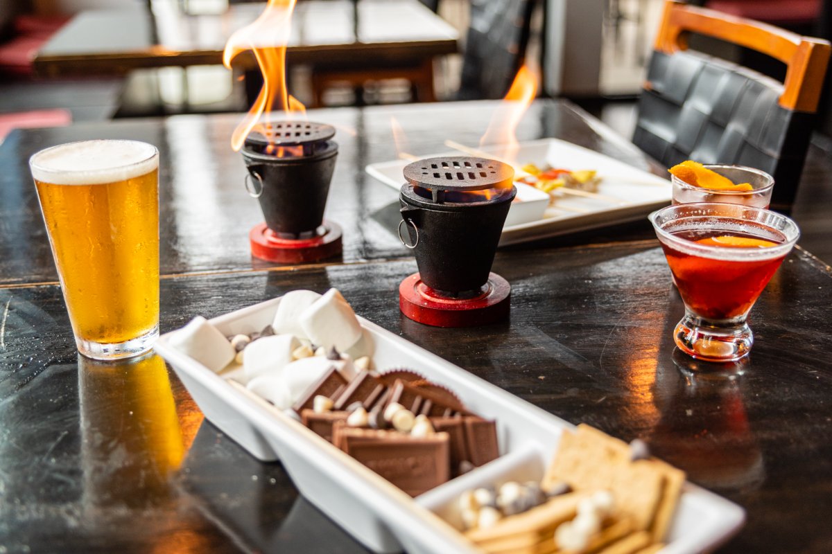 Grill68steak's tweet photo. All for one, or one for all? In honor of National Neighbor Day, tag a friend you'd love to share some of our tableside s'mores with. #Grill68 #Steakhouse #FineDining #Oregon https://t.co/PXkyD2gOCz
