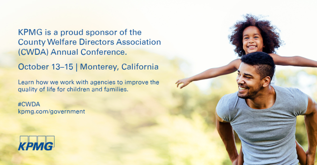 PaulHencoski's tweet photo. Join @KPMG_US at the 2021 California County Welfare Director's Association Conference. We look forward to connecting with you! #CDWA https://t.co/8GnGVlVjjv https://t.co/CQ9AvXdM7V