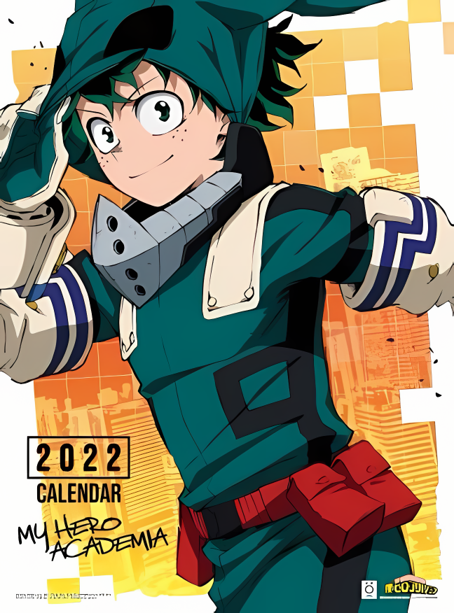 Calendário 2022 My Hero Academia