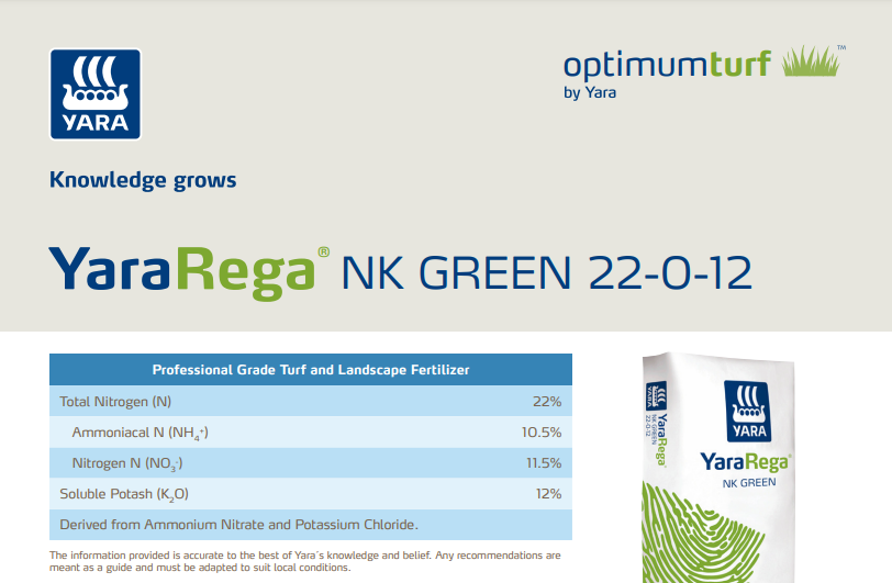 OptimumTurf_YNA's tweet photo. #YaraRega NK GREEN is an unique, homogeneous N and K formulation suited for dry or spray applications. Its #homogeneity prevents nutrient segregation, enhancing spreading consistency. Make YaraRega NK GREEN part of your #fallfertilization plan! https://t.co/77gKIfZ8Pu https://t.co/rsQw22LSC8