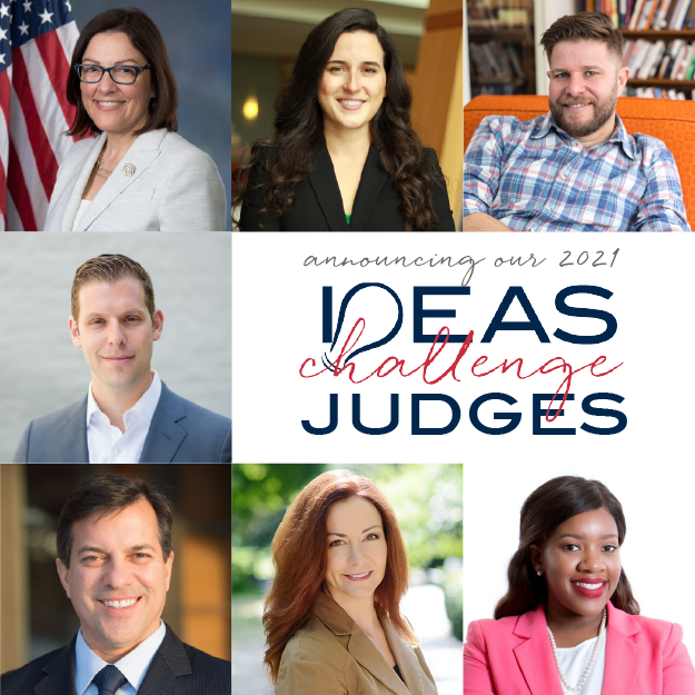 We are excited to announce the judges for our #2021IdeasChallenge!

<a href="/NewDemCoalition/">New Democrat Coalition (NDC)</a> <a href="/RepDelBene/">Rep. Suzan DelBene</a>
<a href="/EfairchildMM/">Liz Fairchild</a> <a href="/BusinessForward/">Business Forward</a>
<a href="/jsfreed/">Josh Freed</a> <a href="/ThirdWayTweet/">Third Way</a>
<a href="/ZachMarko/">Zachary Markovits</a> <a href="/Results4America/">Results for America</a>
<a href="/nreyneri/">nelson reynerI</a> <a href="/USHCC/">USHCC</a>
<a href="/CathileaR/">Cathilea Robinett</a> <a href="/eRepublic/">.</a>
<a href="/TimsDesiree/">Desiree Tims</a> <a href="/innovationohio/">Innovation Ohio</a>