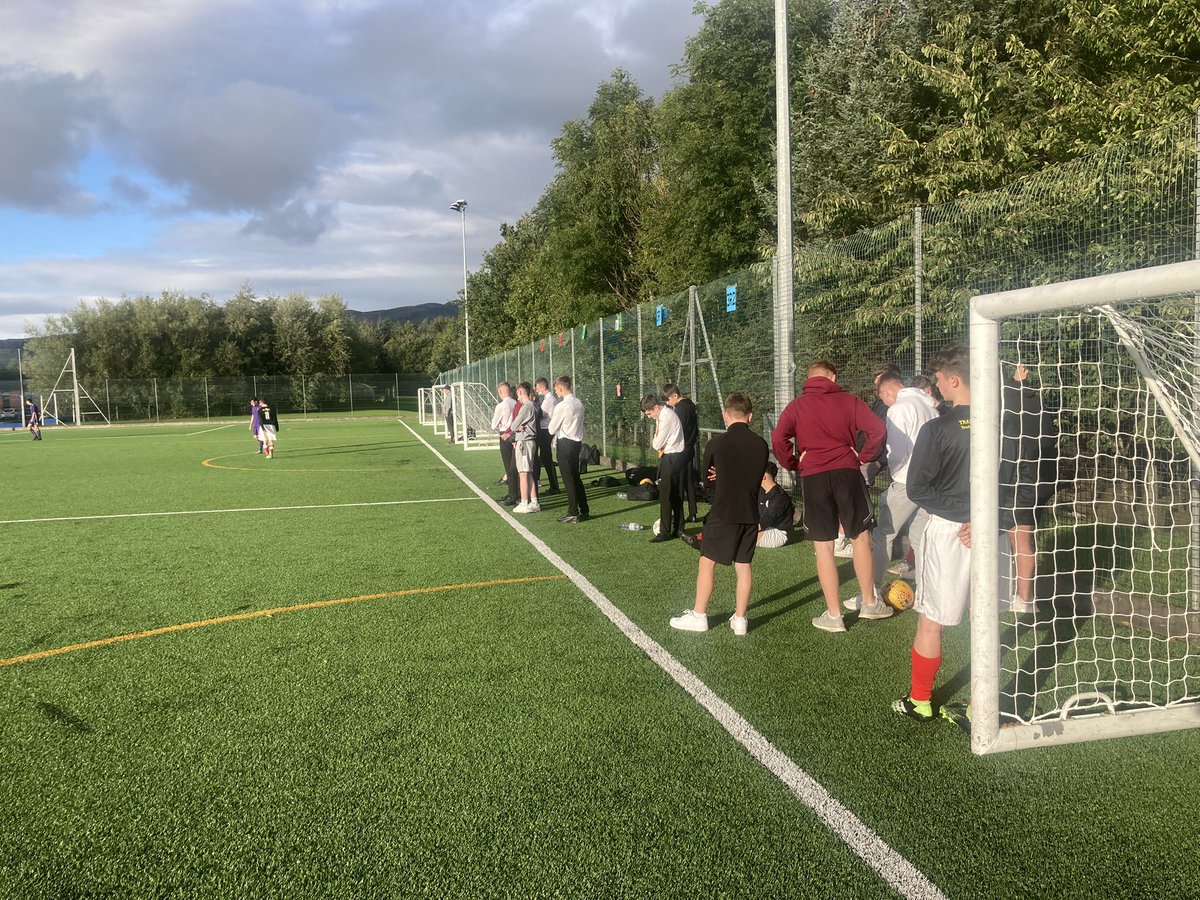 Schools football is back. Our Seniors played the first <a href="/StModansHS/">St Modan’s High School</a> match for over 18 months this evening. Sadly not the result we were looking for, well down to <a href="/WHS_SSOS/">Wallace High PE</a> on their win.