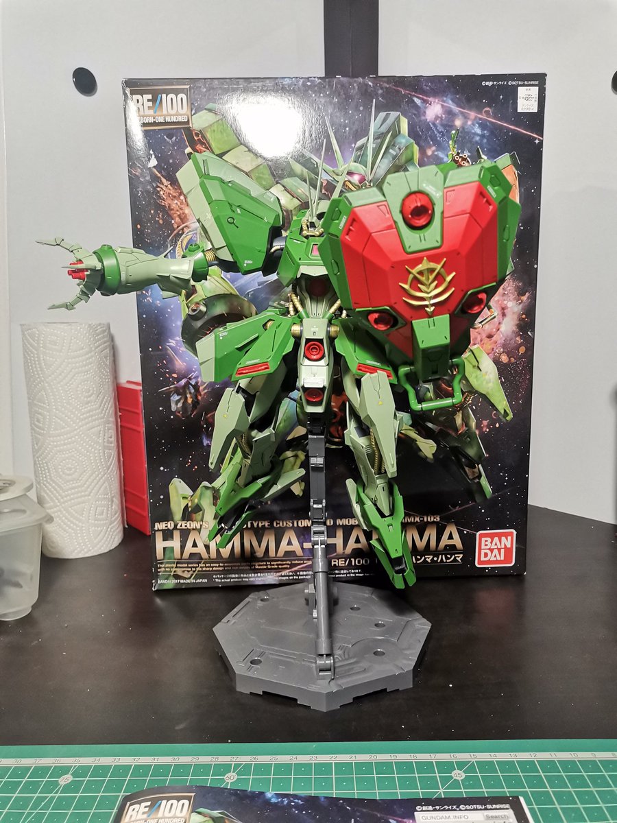 Joao_Stainless's tweet photo. FINISHED!!! 🤩🤩🤩 It's a monstrous kit, not only in size but also in quality. I've initiated airbrushing with it and I couldn't be happier with the result. Welcome!
#gunpla #gundam #gunplabuilder #plamo #bandai #WIP #ZZGundam #RE100 #Universalcentury #AMX103 #HammaHamma https://t.co/puAIvOzE1d