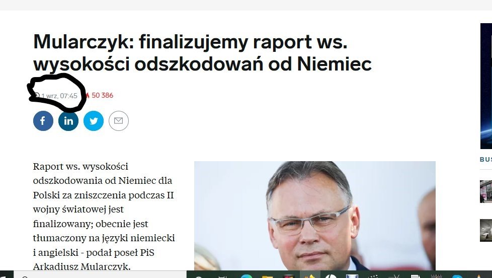 28.września 2021 mija rok i 28 dni finalizowania raportu w/s wysokości odszkodowań od Niemiec i tłumaczenia go na jęz. niemiecki i angielski.<a href="/arekmularczyk/">Arkadiusz Mularczyk MEP</a>
