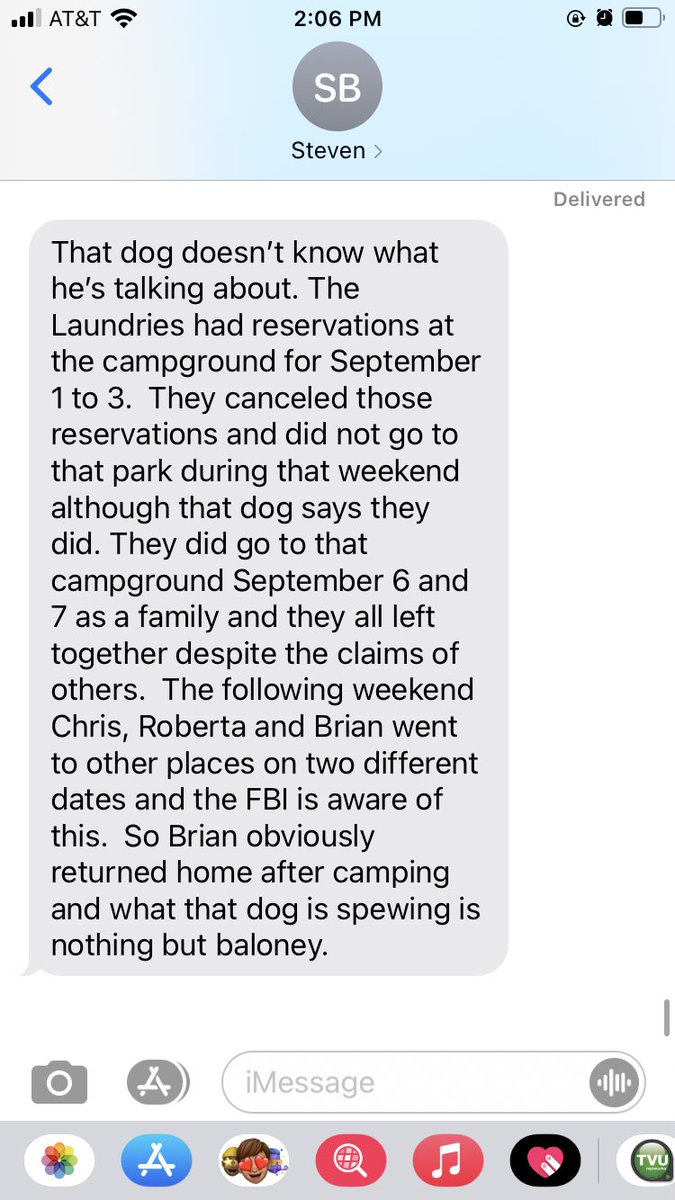 JossieCarbonare's tweet photo. And in response to @DogBountyHunter’s      tip about the Fort De Soto park and #BrianLaundrie’s whereabouts/his parents possible involvement … the Laundrie family attorney tells me he wants to clear confusion. 👇🏽 https://t.co/2rkUhXkaCk
