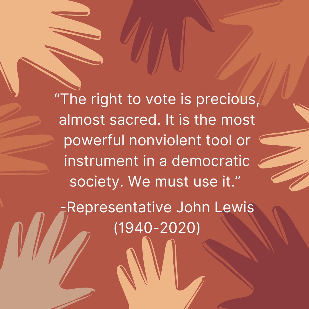 revadamtaylor's tweet photo. On this #NationalVoterRegistrationDay, I’m reminded of a quote from one of my personal heroes, who also happened to write the foreword for #AMorePerfectUnionBook.
To register to vote, go to https://t.co/kKJuCHn08l https://t.co/MV0xyZimvt