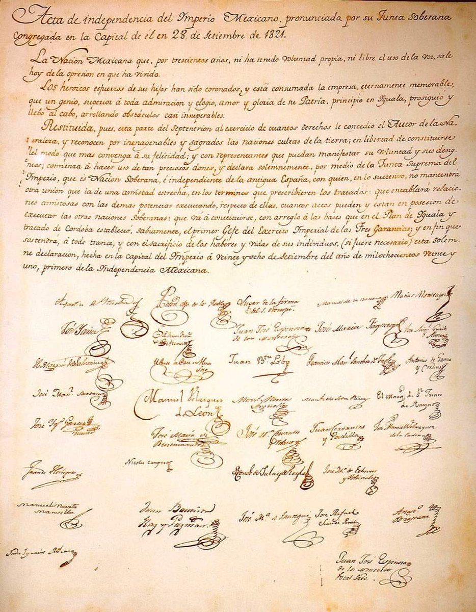 diazdelamora's tweet photo. 200 aniversario de la Independencia de México. 28 sep 1821. Con la firma de la Acta, México se declara independiente. Uno de los 38 firmantes es el tlaxcalteca José Guridi y Alcocer.
@GobTlaxcala @Congreso_Tlax @INEHRM @MConstituciones @UNAM_Historicas https://t.co/TGKZIdiPAj