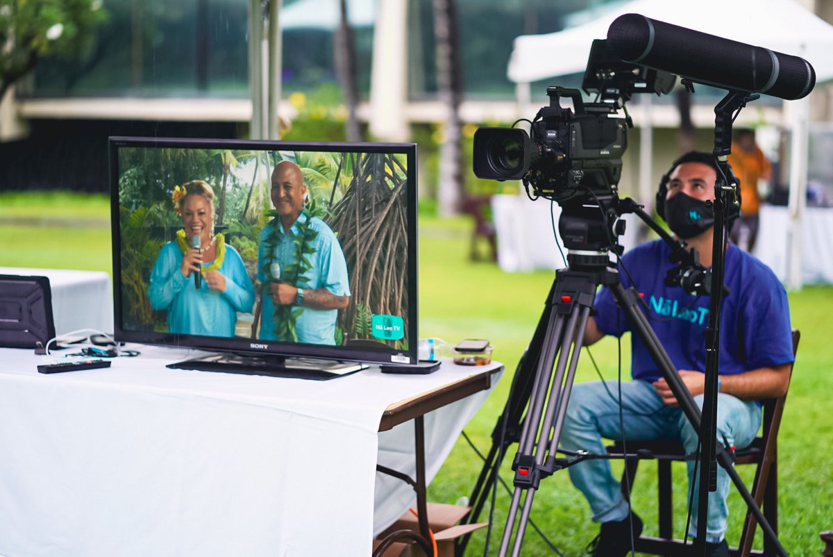 NaLeoTV's tweet photo. We take the threat of #COVID19 seriously, and our #NLTV team is required and happy to mask up, anytime, anywhere, production mode or not; it’s #OurKuleana! https://t.co/zp3R9GSc9I