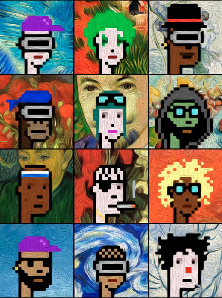 🔫 SNIPPED SOME BEAUTIFUL’ <a href="/TheVanGoghPunks/">Van Gogh Punks 🖼</a> 💦
“👁✨👁” 
#FOMO #RARE #VanGoghPunks