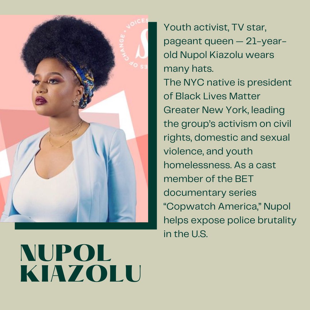 TandemEd's tweet image. Today we want to highlight Nupol Kiazolu, a youth activist, tv star and pageant Queen who has continued to use her platform as a method of activism.