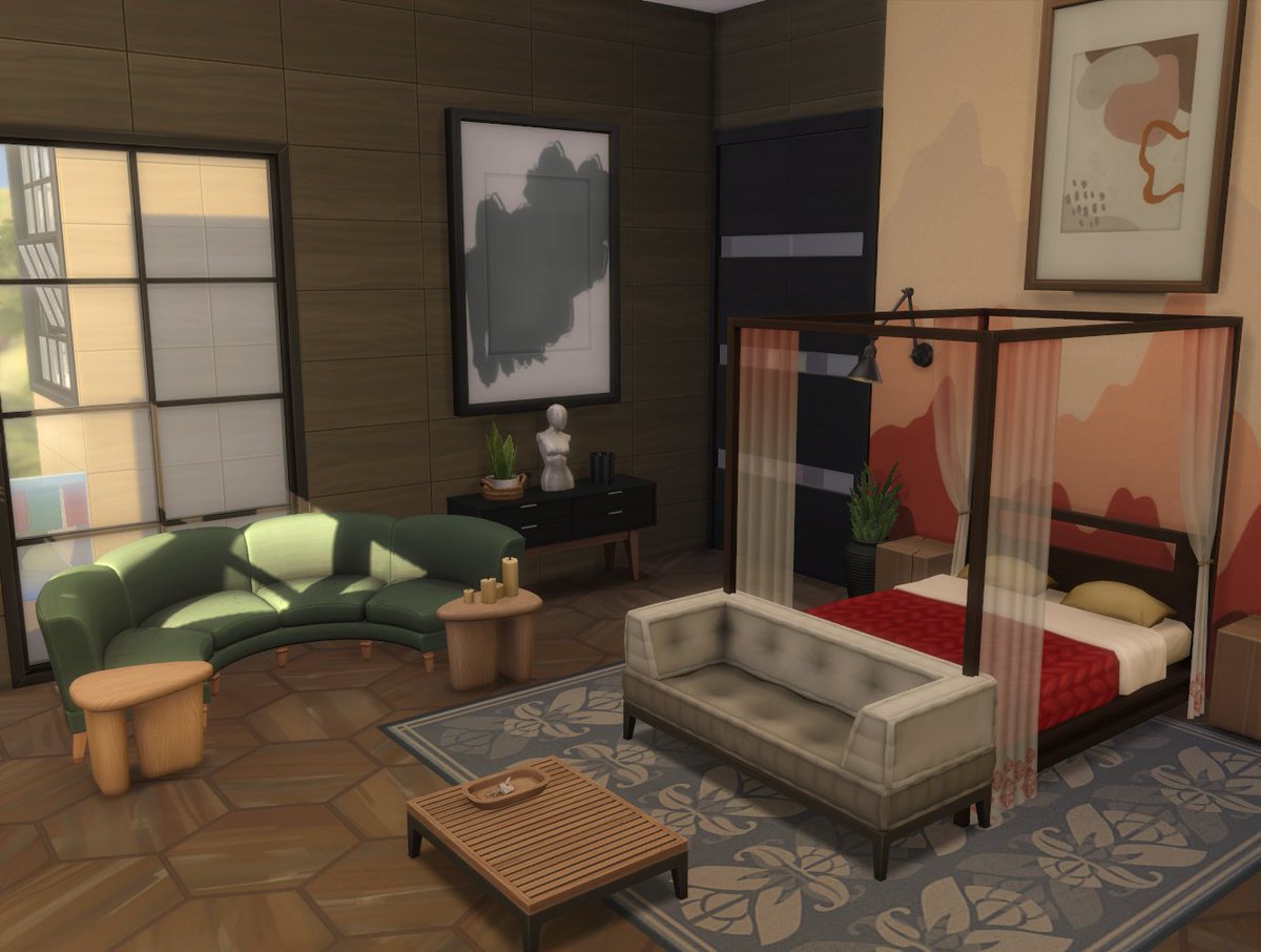 MermaidAlice87's tweet photo. Updated the Bailey-Moon house and I can't tell you how much I'm in love with @HeyHarrie and @felixandresims's packs #Sims4 https://t.co/ET6LHy8W8u