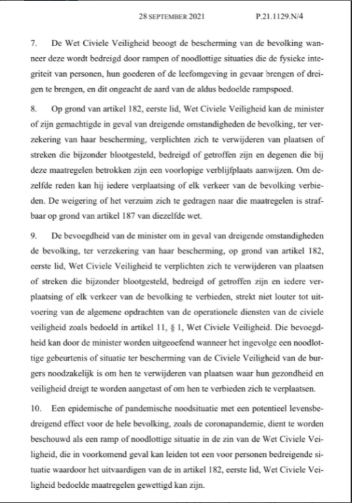 Hof van Cassatie deed vandaag uitspraak over wettigheid coronamaatregelen.
De schermafdruk hieronder is afkomstig van het linkedinprofiel van Laurens Claes.