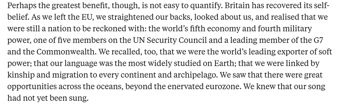 IanDunt's tweet photo. Have just found Daniel Hannan's 2016 prediction of how Brexit would go and... well, it's really something. Still. Just another three and a bit years to go. Sure it'll turn out just like this. https://t.co/yVN6kKPJCI https://t.co/EcJt4wFM3C