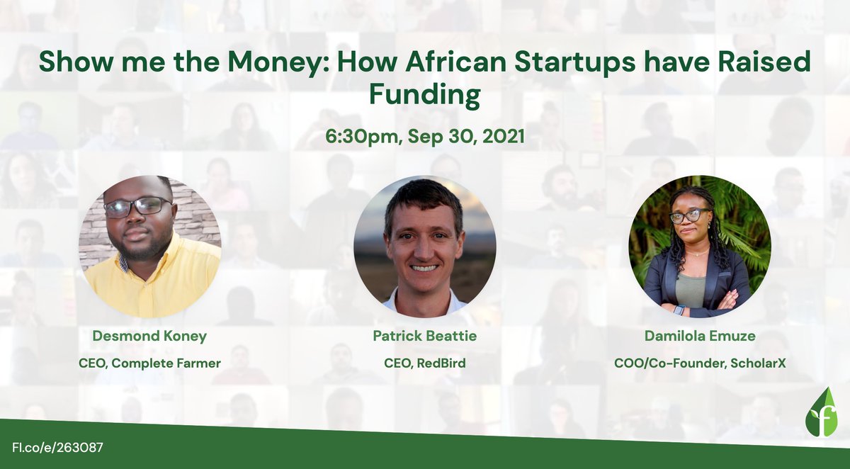 🇬🇭Show me the Money 💸Learn How #AfricanStartups Raised #Funding→ bit.ly/3EDwbxP ←Featuring <a href="/CompleteFarmer/">Complete Farmer</a> CEO @dd_konEy, RedBird CEO <a href="/ThatRedBird/">Patrick Beattie</a>, and <a href="/scholarxEdu/">ScholarX 🎓</a> Co-Founder &amp; COO Damilola Emuze!

<a href="/FounderGhana/">Founder Institute Ghana</a> #GhanianStartups #Ghana #FIworldwide