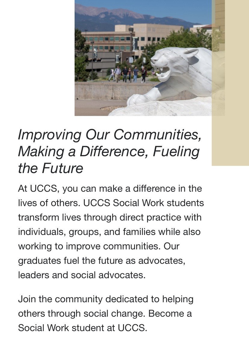UCCS Social Work tweet media