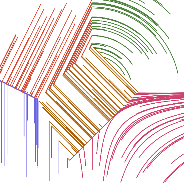 tiagoft's tweet photo. Drawing in linear clusters #knn #processing #creativecoding #generativeart #voronoi #clustering #drawing https://t.co/FcjNy6vwKi