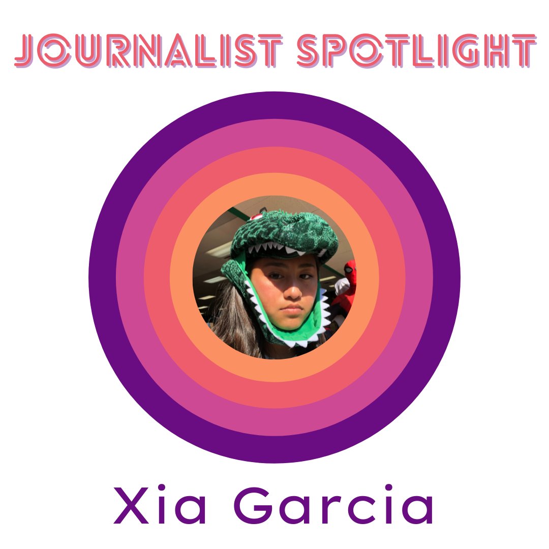 Our first journalist spotlight is the incomparable, Xia Garcia, Yearbook's Graphic Design Editor.  Xia is responsible for the beauty that will be Yearbook 2022.  We are lucky to have Xia on our staff! 💙🧡🐻🧡💙