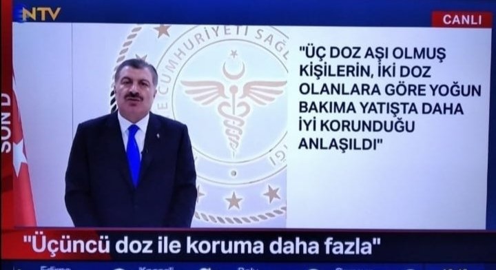 2 doz aşı olanlarda yoğun bakımda, diyor.
#PcrVeAşıyaHayır